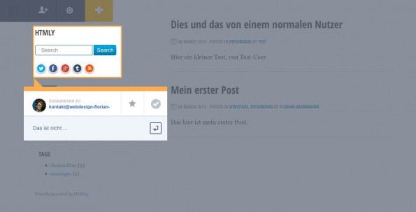 Trackduck im Einsatz. (Screenshot: Test-Blog)