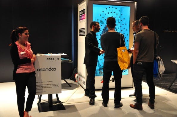 Asandoo bei Code_n auf der CeBIT 2014. (Foto: Lea Weitekamp/t3n)
