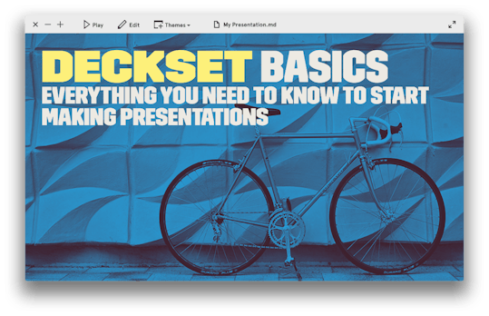 Vergiss PowerPoint und Keynote! Deckset erstellt schicke Präsentationen aus Notizen