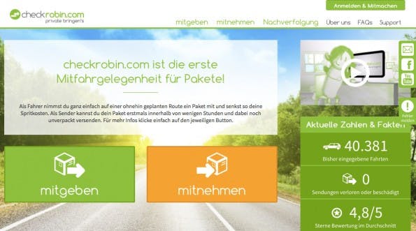 (Screenshot: Checkrobin.com)