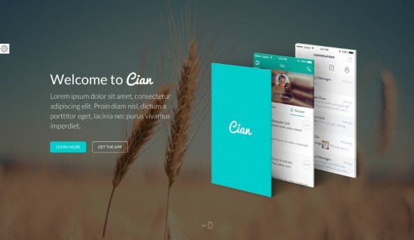Nicht immer eine gute Idee: Ein Landingpage-Template ohne Änderungen übernehmen. (Screenshot: CreaboxThemes)