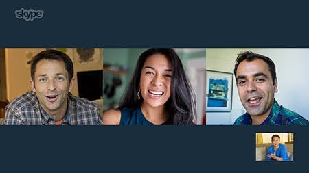 Ein Videanruf über Skype. (Quelle: Skype)