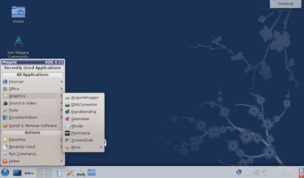 So sieht Mageia mit dem Desktop „KDE“ aus. (Bild: Mageia)