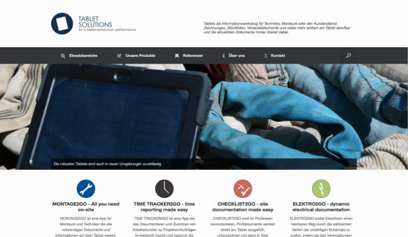 Mit 2go Tablets soll nun auch die Industrie effizienter arbeiten. (Screenshot: t3n)