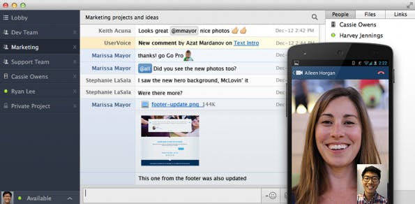 Basis-Version: „End-zu-End“-Verschlüsselung und Gruppen-Chat von HipChat kostenfrei. (Bild: HipChat)