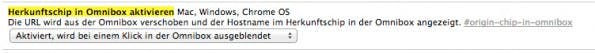 Das neue Omnibox-Verhalten kann natürlich auch wieder deaktiviert werden. (Screenshot: t3n)
