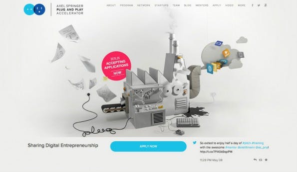 Der Plug-and-Play-Accelerator von Axel-Springer hat bereits 1.200 Startups geschult. (Screenshot: t3n)