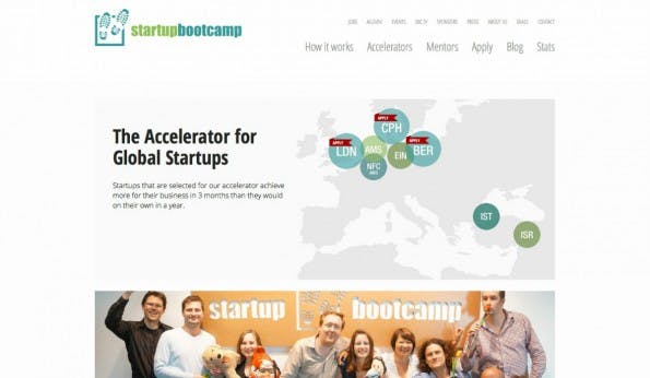 Wie der Name schon verrät, müssen Gründer beim Startupbootcamp erst ein komplexes Auswahlverfahren durchlaufen. (Screenshot: t3n)
