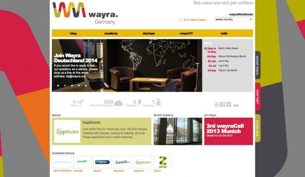 Für 50.000 Euro Startkapitel nimmt Wayra bis zu zehn Prozent der Startup-Anteile. (Screenshot: t3n)