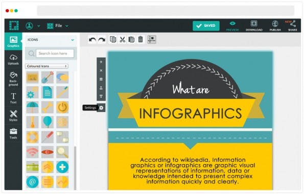 Infografiken sind enorm hilfreiche Werkzeuge im Content-Marketing. (Bild: Piktochart)