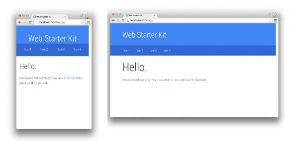 Web Starter Kit: Google stellt Boilerplate für responsive Web-Apps vor. (Screenshot: Google)