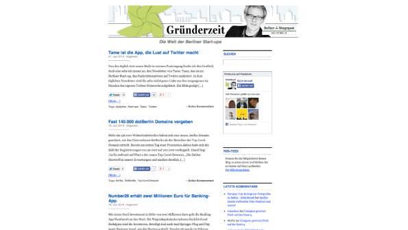 t3n-Blogperlen Startups #5: Gründerzeit. (Screenshot: t3n)