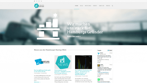 t3n-Blogperlen Startups #4: Hamburg Startups. (Screenshot: t3n)
