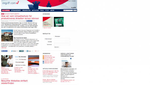 t3n-Blogperlen Startups #6: Imgriff. (Screenshot: t3n)