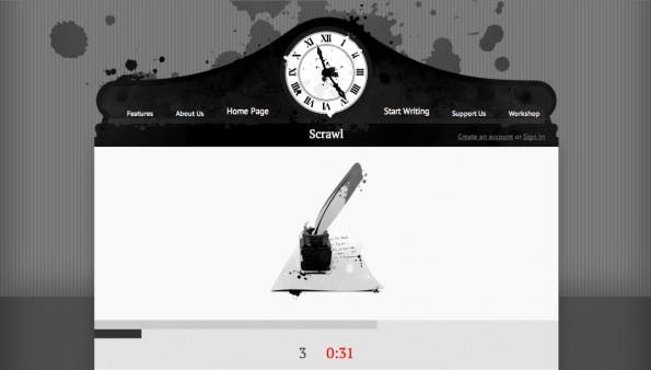 Content Marketing: Scrawn macht langsamen Textern Beine. (Screenshot: Scrawn)