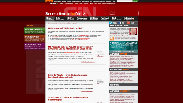 t3n-Blogperlen Startups #3: Selbstständig im Netz. (Screenshot: t3n)