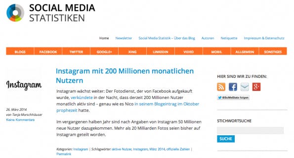 t3n-Blogperlen – Social Media #3: „Social Media Statistiken“