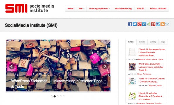 t3n-Blogperlen – Social Media #8: „SocialMedia Institute“.