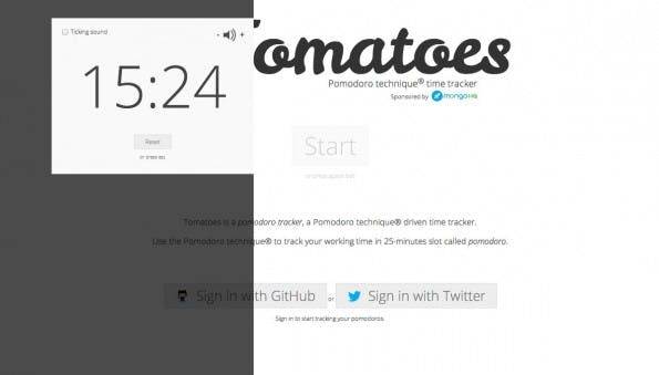 Tomato.es: Content Marketing nach der Pomodore-Technik. (Screenshot: Tomato.es)