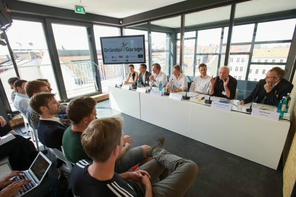 Gründer-Garage: Pressekonferenz zum Start des Start-up-Förderwettbewerbs