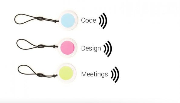 Time-Tracking mal anders. Für die App Jiffy werden kleine NFC-Tags angeboten, mit denen sich die Zeiterfassung für ein Projekt starten lässt. (Bild: Jiffy)