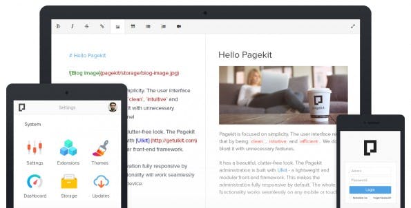 Pagekit: Das neue Open-Source-CMS aus Deutschland. (Grafik: YOOtheme GmbH)