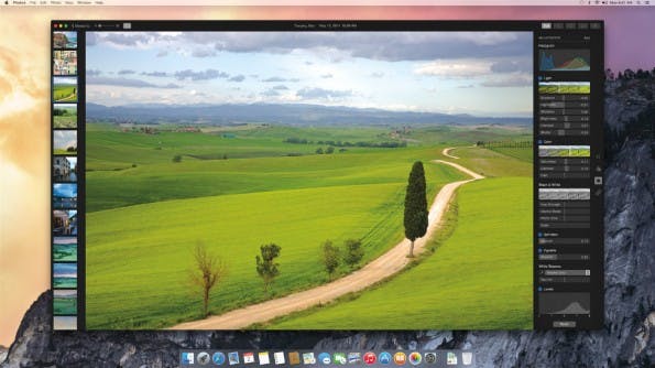 Ein offizieller Screenshot zeigt bereits einige Profi-Funktionen in Photos. (Bild: Apple)