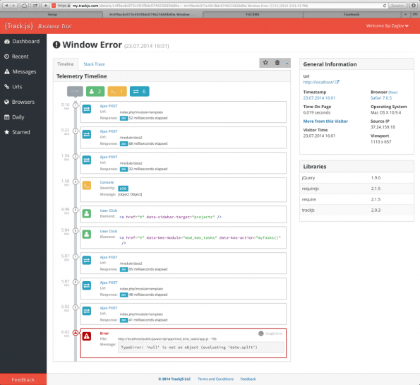 Track.js Interface