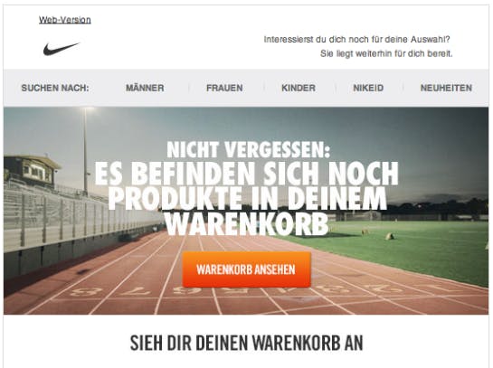 Nike. (Quelle: Online Marketing Rockstars)