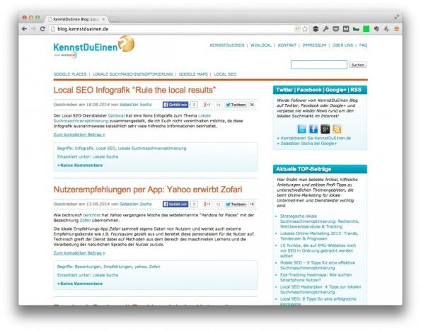 (Screenshot: KennstDuEinen.de)