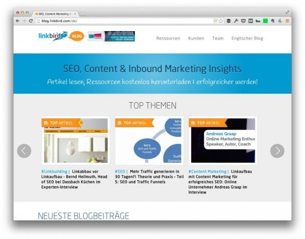 (Screenshot: Linkbird.com)