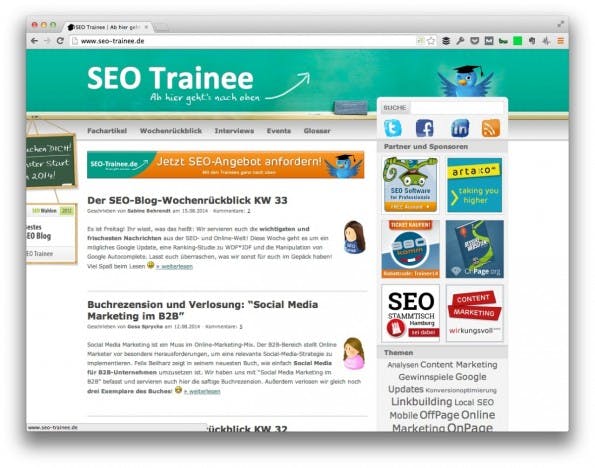 (Screenshot: SEO-Trainee.de)