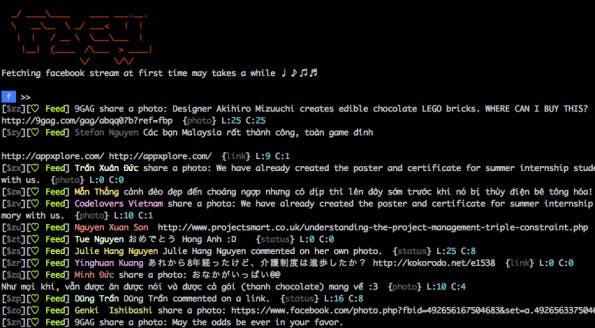Mit Facy bedient ihr Facebook über die Kommandozeile. (Screenshot: GitHub)