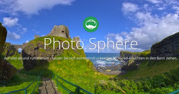 360-Grad-Fotos: Googles Photo Sphere jetzt auch für iPhone verfügbar