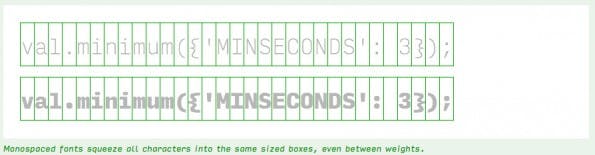 Input: Üblicherweise setzen Entwickler auf Monospace-Fonts. (Screenshot: Input)