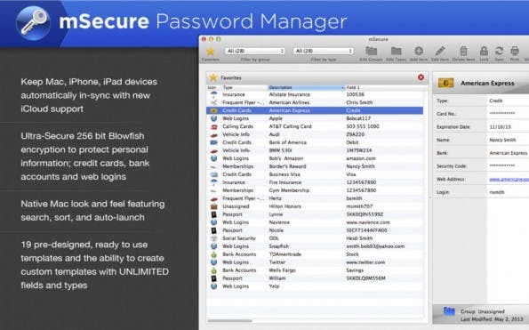 Die aktuelle Version 4 von Msecure ist für Mac und Windows sowie als iPhone-, iPad- und Android-Applikation erhältlich. (Grafik: Msecure)