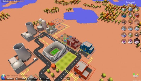 Sim-City-Kopie: 3d.city bietet eine schicke 3D-Ansicht eurer virtuellen Stadt. (Screenshot: 3d.city)