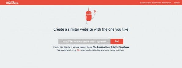 WordPres-Themes identifizieren: Wir stellen euch drei Tools vor, die euch sagen. welches Theme eine Seite nutzt. (Screenshot: WhatTheme)