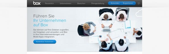 Dropbox-Alternativen: Auch Box ist schon einige Jahre im Geschäft. (Screenshot: Box)