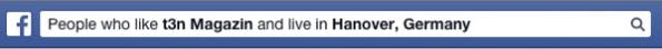 Graph Search: Eine beispielhafte Suchanfrage auf Facebook. (Screenshot: Facebook)