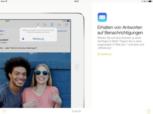 Für einzelne Mailverläufe lassen sich Benachrichtigungen aktivieren. So werdet ihr informiert, sobald eine Antwort auf den Thread eingeht.