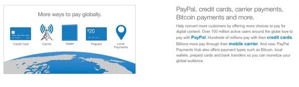 (Screenshot: Paypal Payments Hub)