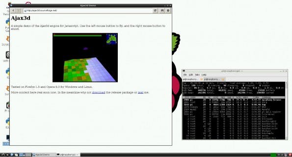 Raspberry Pi: Der Browser bietet unter anderem HTML5-Video-Beschleunigung. (Screenshot: Raspberry Pi)