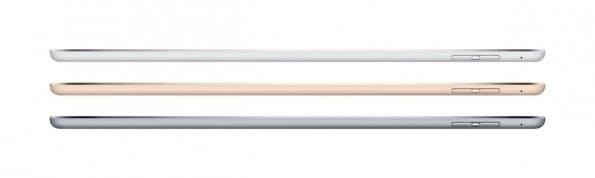 Das iPad Air 2 streitet sich mit 6,1 Millimetern Dicke um den Titel „dünnstes Tablet der Welt“. (Quelle: Apple)