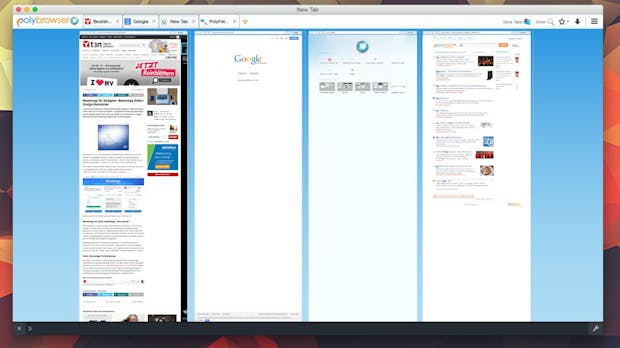 Polyamorie für den Browser: Mehrere Websites in einem Fenster mit Polybrowser