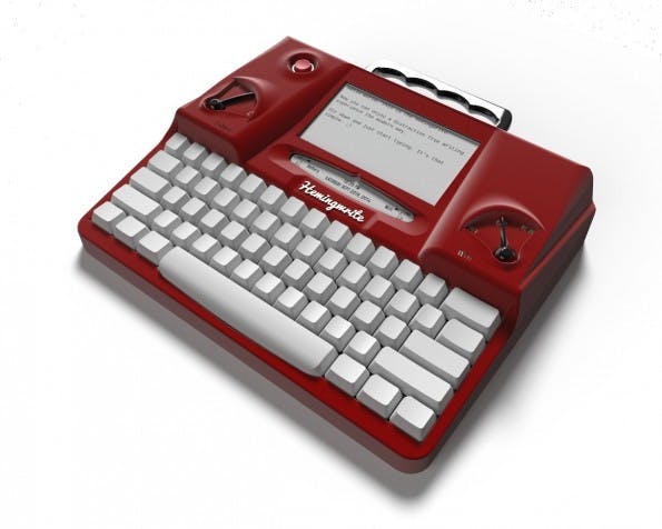 Hemingwrite setzt auf Cloud-Backup und E-Ink-Display. (Foto: Hemingwrite)