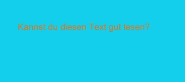 Wie unser einfaches Beispiel zeigt, sind die richtigen Farb- und Helligkeitskontraste im Netz nicht nur für Menschen mit Sehschwäche wichtig.