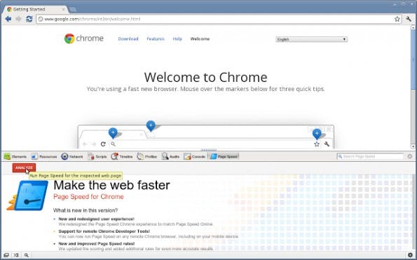 Die Pagespeed Insights im Einsatz. (Screenshot: google.com)
