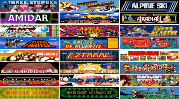 Arcade-Games: Auswahl der Spiele beim Internet Archive (Screenshot: archive.org)