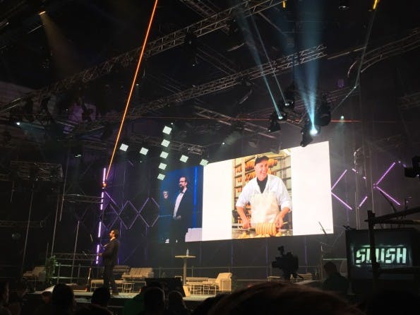 Customer-Service-Profi Mikkel Svane auf dem Slush-Festival. (Foto: t3n)